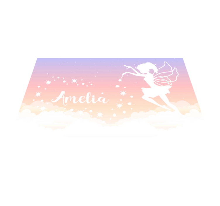 Personalized fairy cloud custom vinyl carpet - TenStickers