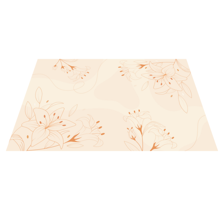 Elegant Botanical Component floral vinyl carpet - TenStickers