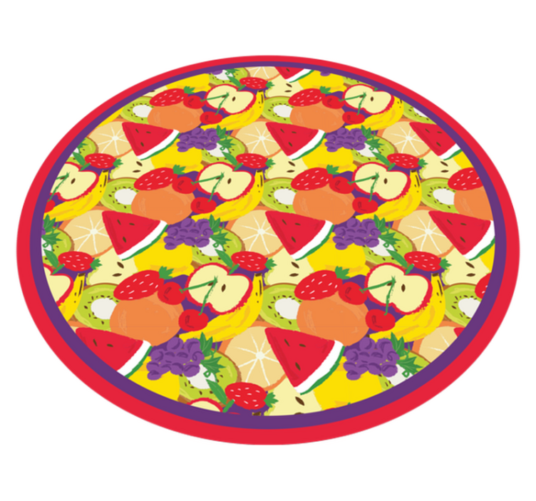 Fruit medley pattern kitchen vinyl carpet - TenStickers