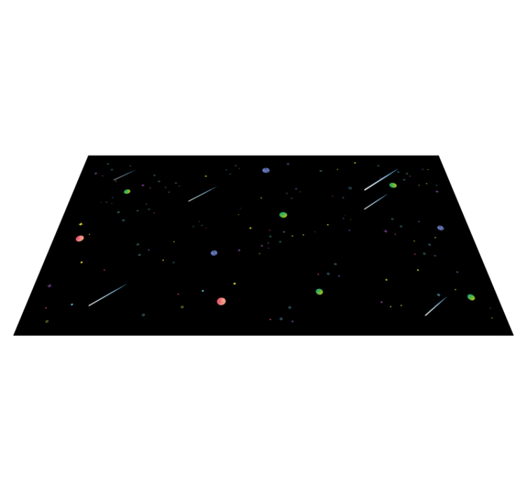 Cosmic Starry Sky star vinyl carpet - TenStickers