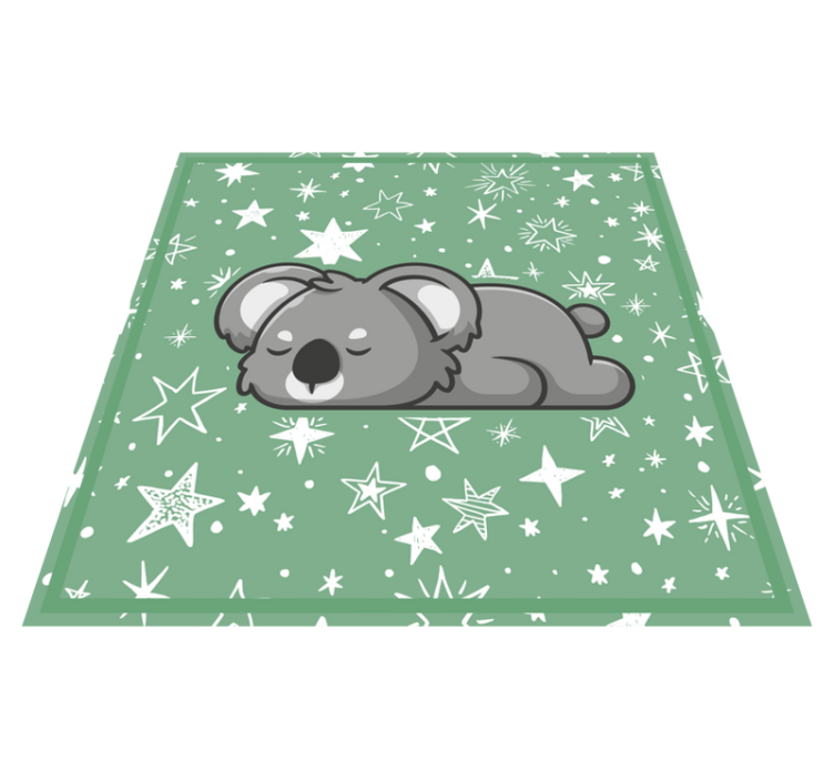Sleeping Koala Stars kids vinyl carpet - TenStickers