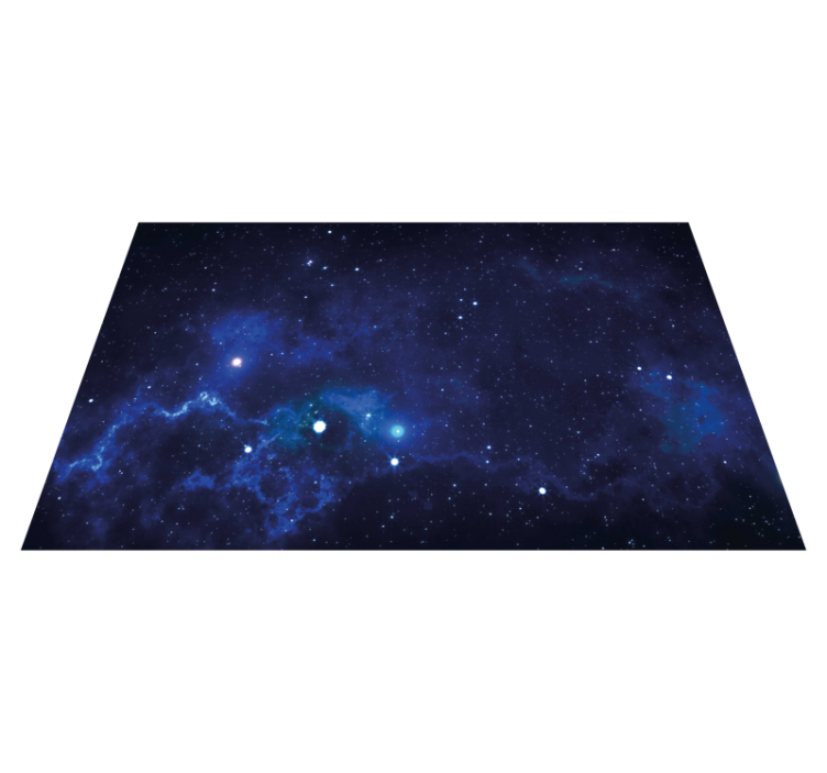 Cosmic Nebula Scene star vinyl carpet - TenStickers