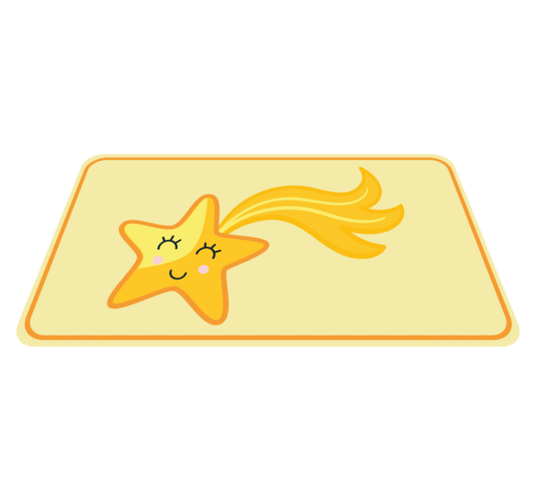 Cheerful Star Design kids vinyl carpet - TenStickers