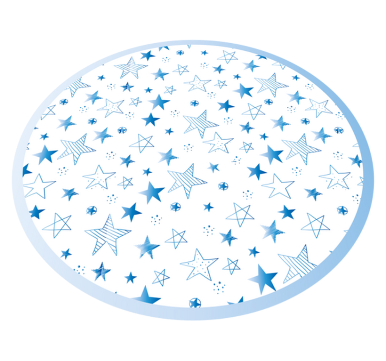 Starry Blue Pattern nursery vinyl carpet - TenStickers