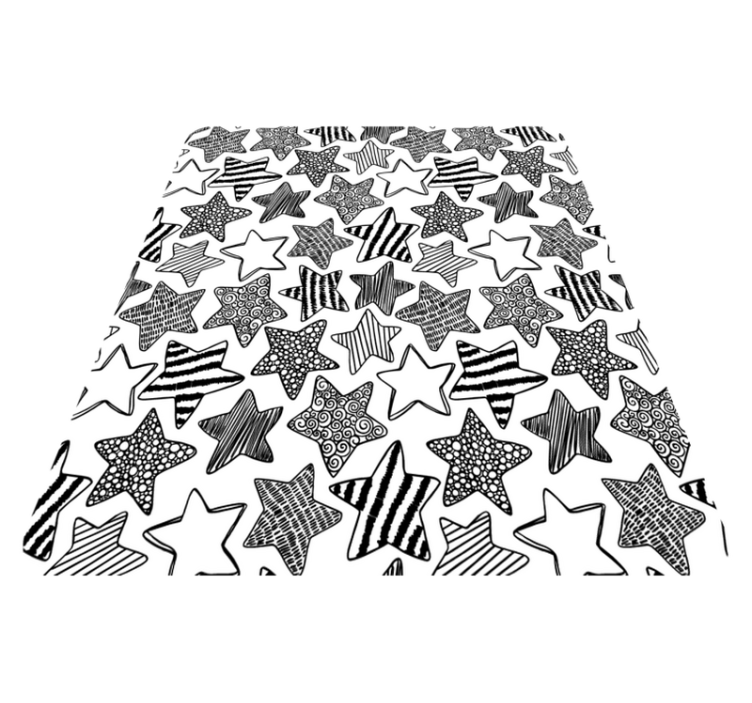 Stylish Star Pattern nursery vinyl carpet - TenStickers