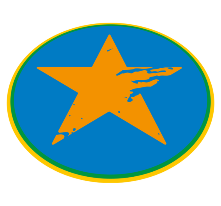 Blue Star Accent kids vinyl carpet - TenStickers