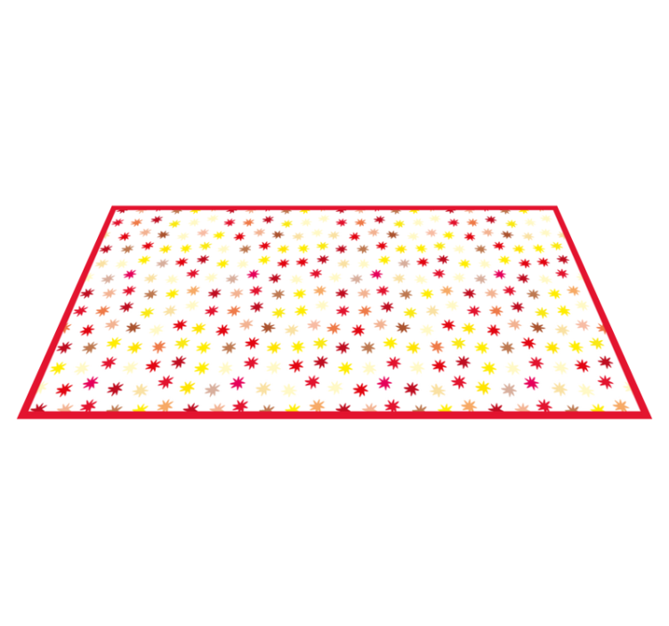 Vibrant Star Motif kids vinyl carpet - TenStickers