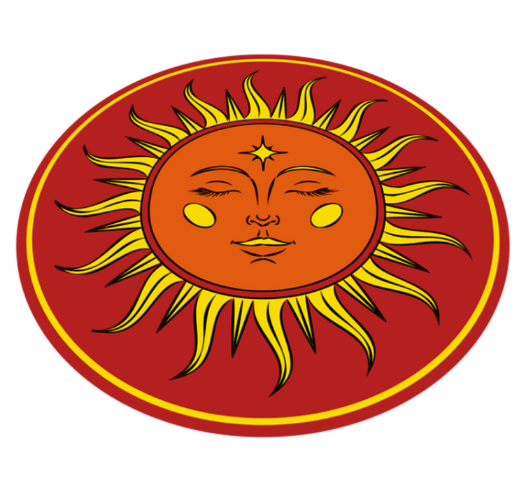 Sunny Face nature vinyl carpet - TenStickers