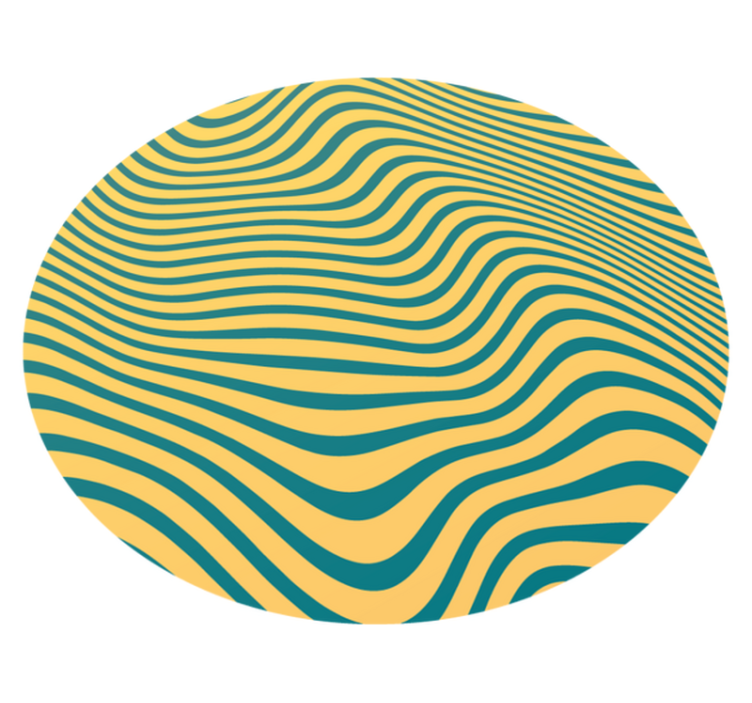 Curvy Line Concept striped vinyl carpet - TenStickers