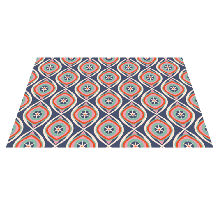 Colorful pattern medallion geometric vinyl carpet - TenStickers