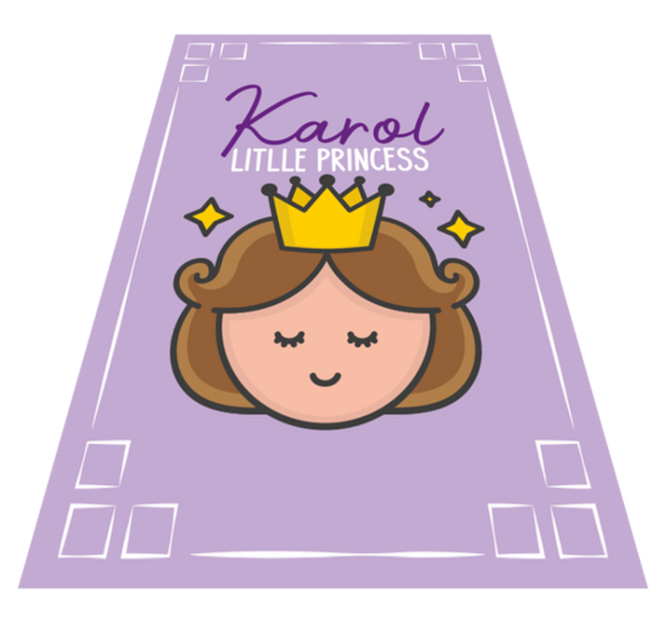 Little Princess Theme custom vinyl carpet - TenStickers