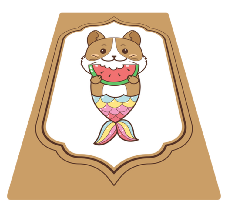 Cute Mermaid Character animal vinyl carpet - TenStickers