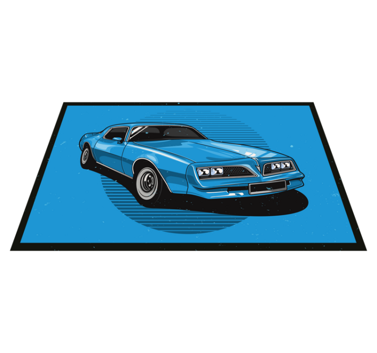 Timeless Azure Automobile blue vinyl carpet - TenStickers