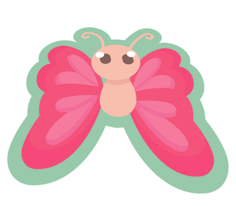 Bright Butterfly Fantasy kids vinyl carpet - TenStickers