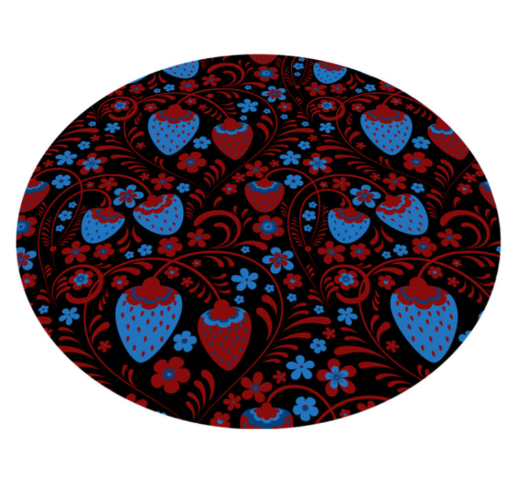 Strawberry Floral Arrangement kitchen vinyl carpet - TenStickers
