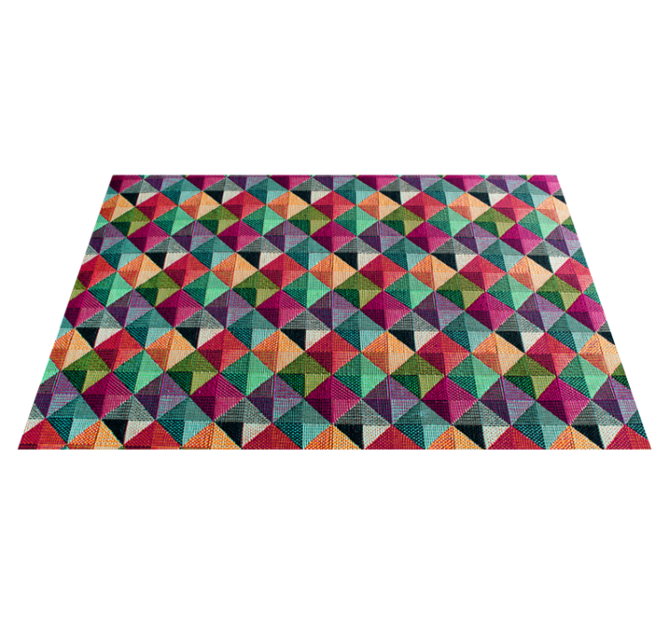 Lively Composition geometric vinyl carpet - TenStickers