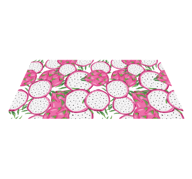 Tropical Fruit Concept kitchen vinyl carpet - TenStickers