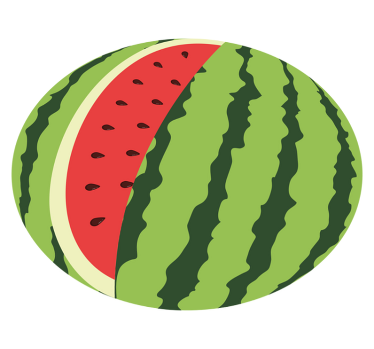 Watermelon slice kitchen vinyl carpet - TenStickers