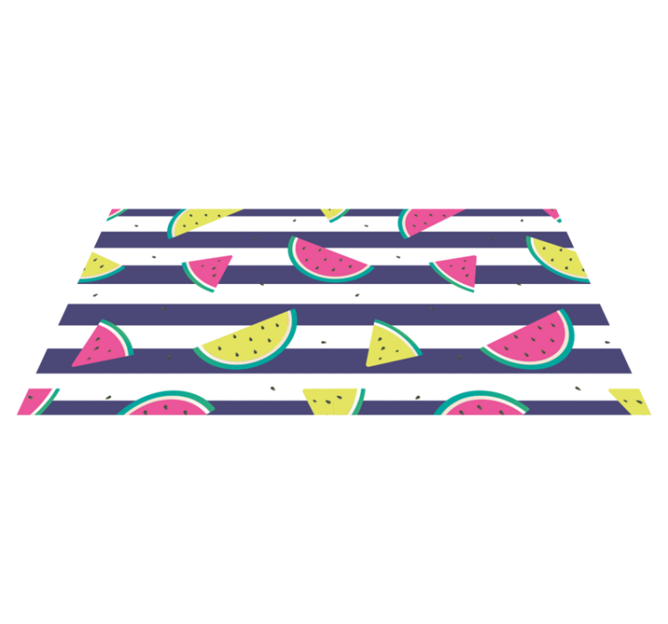 Colorful Watermelon Pattern kitchen vinyl carpet - TenStickers