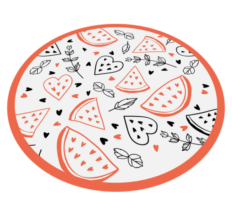 Sweet Heart Patterns kids vinyl carpet - TenStickers