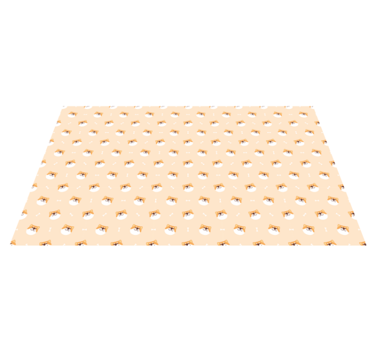 Cute Dog Faces animal vinyl carpet - TenStickers