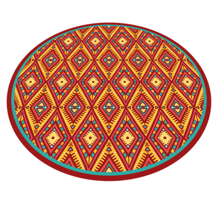 Geometric Tribal Element ethnic vinyl carpet - TenStickers