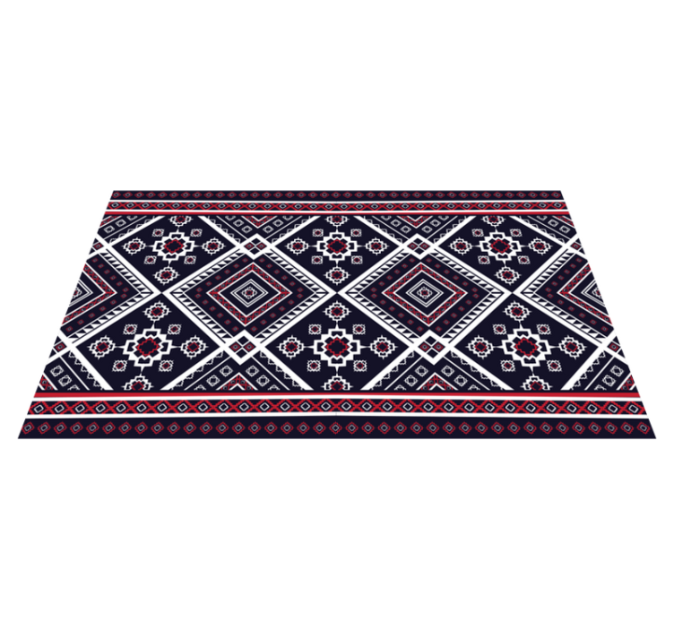 Cultural Geometric Motif ethnic vinyl carpet - TenStickers