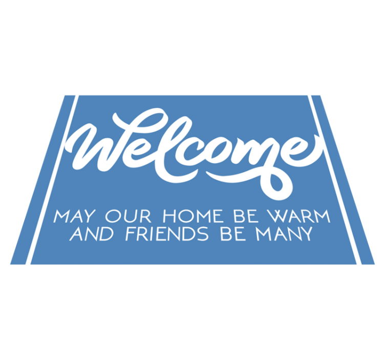 May your home be warm entrance hall vinyl carpet - TenStickers