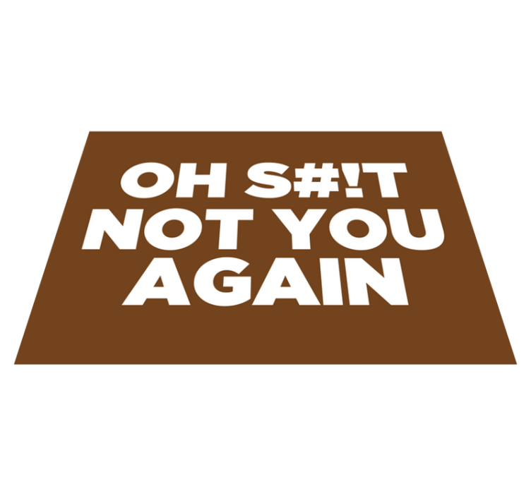 Oh not you again entrance hall vinyl carpet - TenStickers