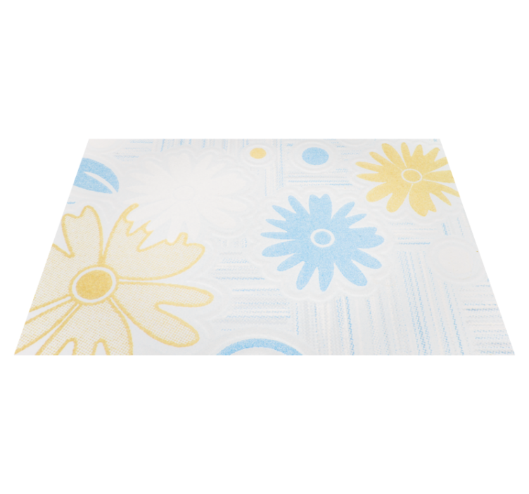 Floral elements floral vinyl carpet - TenStickers
