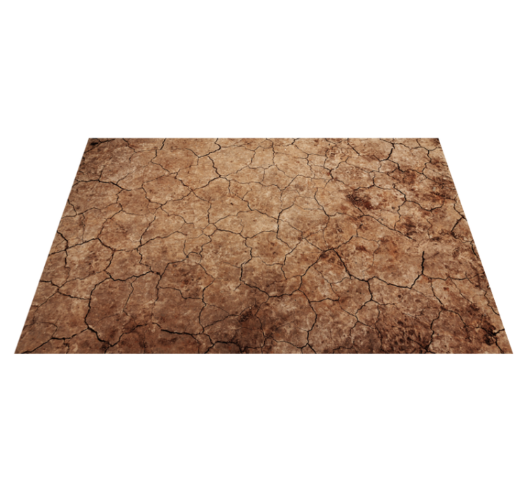 Cracked Earth Texture stone effect vinyl carpet - TenStickers