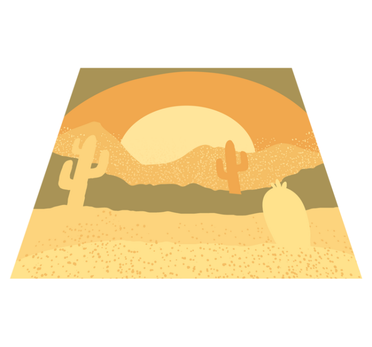 Desert Dusk Landscape nature vinyl carpet - TenStickers