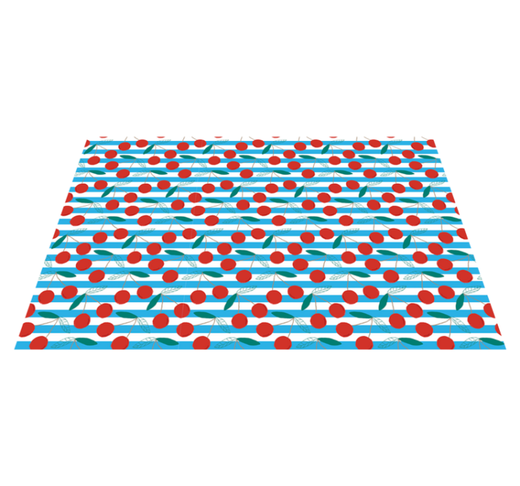 Cherry blossom display kitchen vinyl carpet - TenStickers