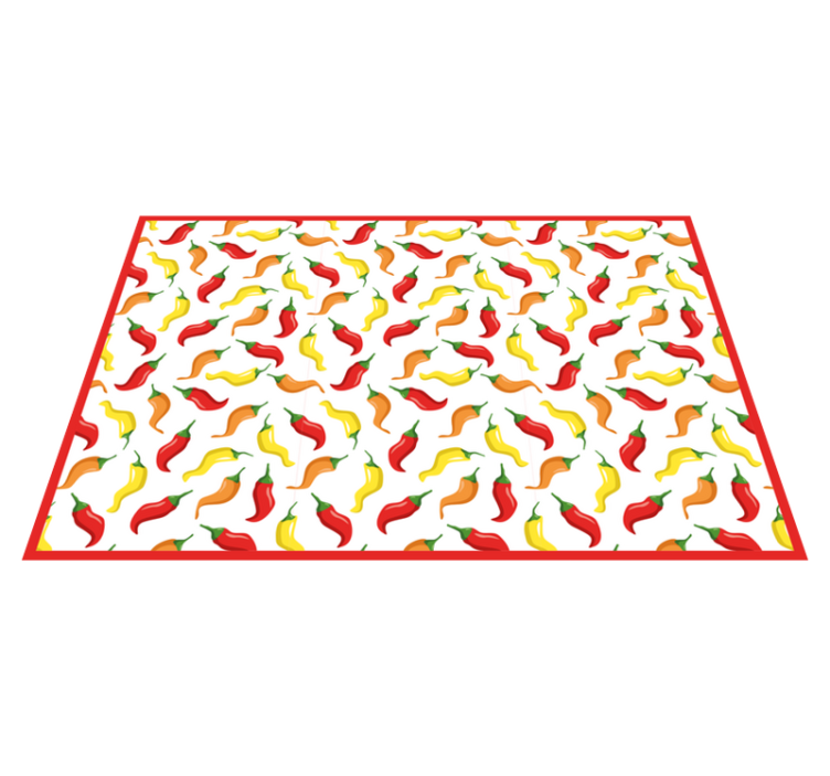Chili Pepper Concept kids vinyl carpet - TenStickers