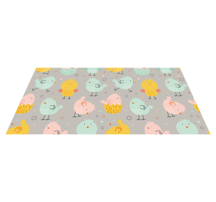 Colorful Bird Characters kids vinyl carpet - TenStickers