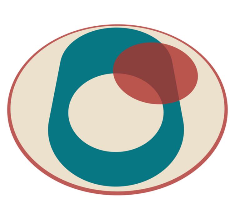 Circles In Harmony modern vinyl carpet - TenStickers