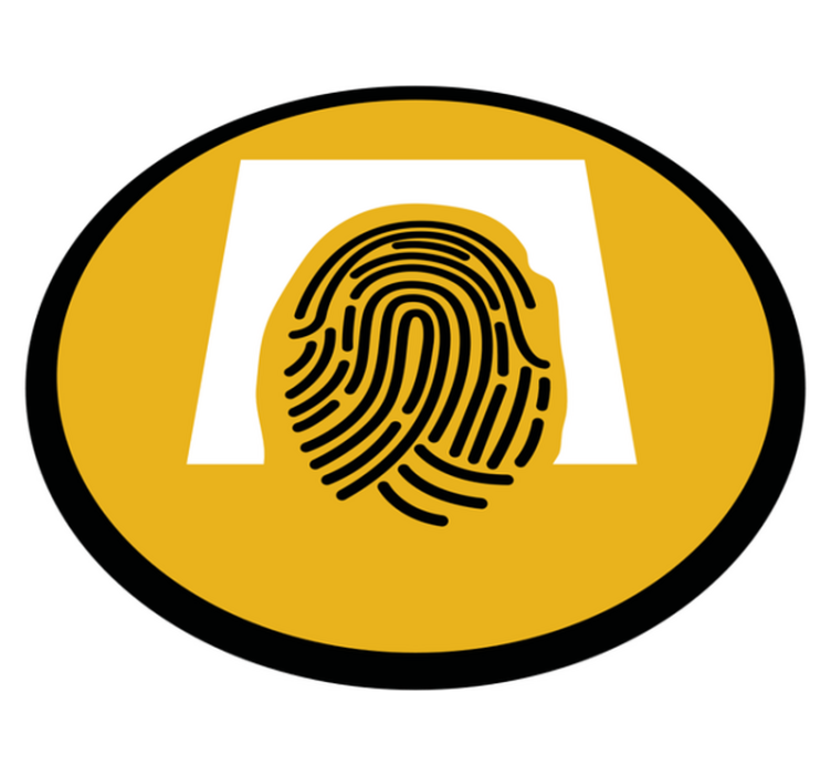 Fingerprint Pattern mosaic vinyl carpet - TenStickers