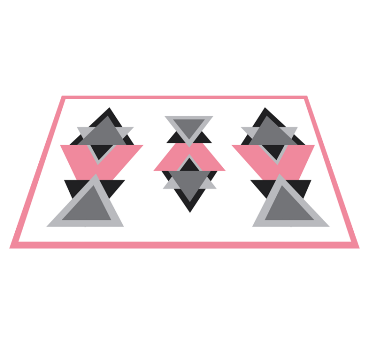 Triangular Shapes Blend geometric vinyl carpet - TenStickers