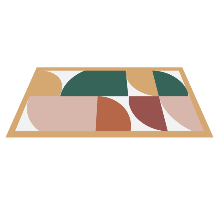 Angular abstract segments modern vinyl carpet - TenStickers