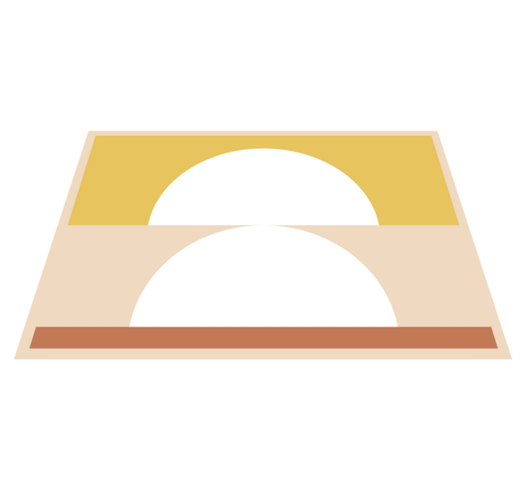 CIRCULAR MINIMALISM minimalist vinyl carpet - TenStickers