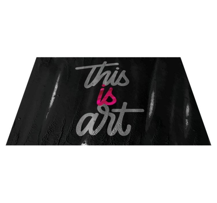 This is art custom vinyl carpet - TenStickers