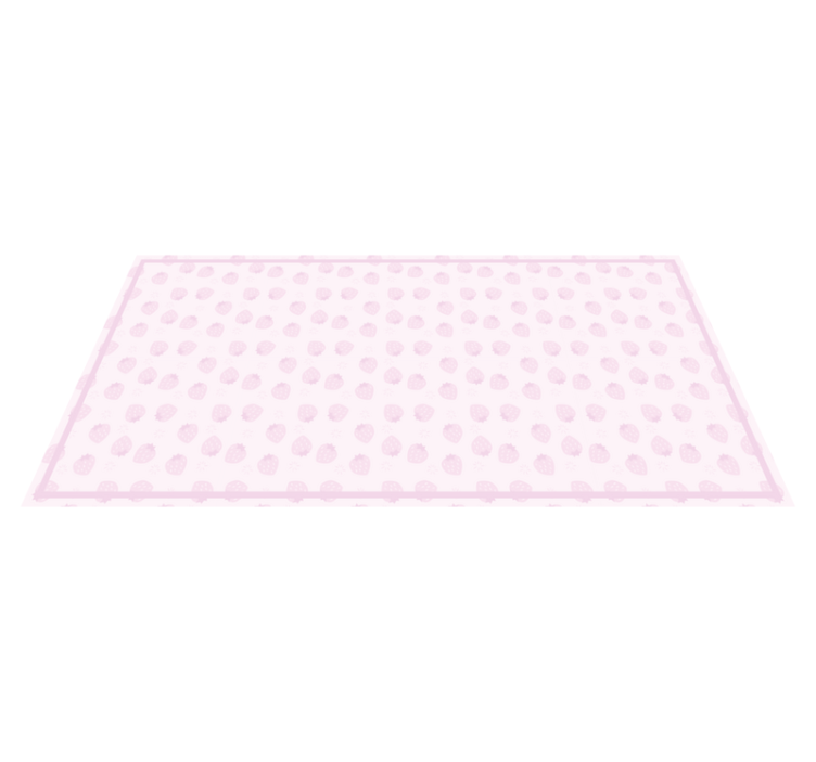 Pink Strawberry Pattern kitchen vinyl carpet - TenStickers