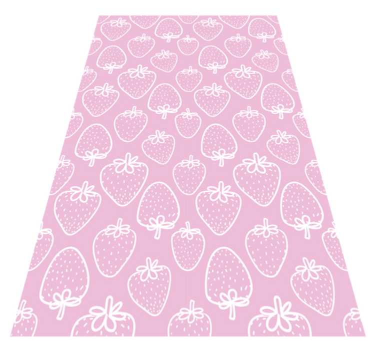 Strawberry Motif kitchen vinyl carpet - TenStickers