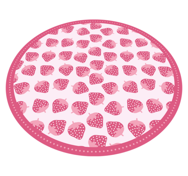 Sweet Strawberry Pattern kitchen vinyl carpet - TenStickers