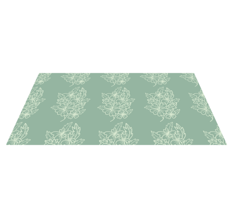 Graceful Elements floral vinyl carpet - TenStickers