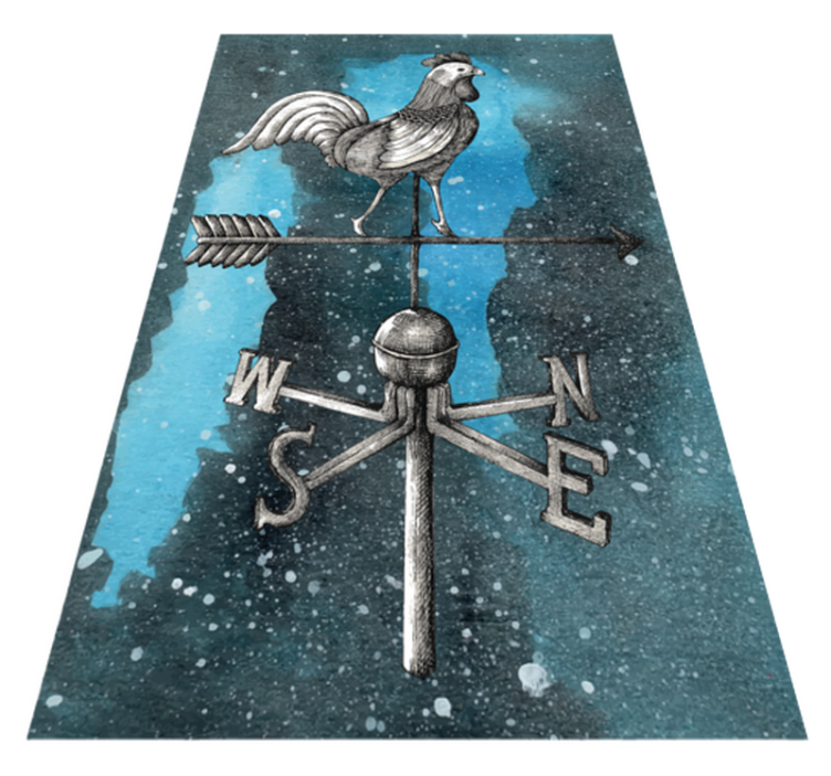 Weather Vane Rooster teen vinyl carpet - TenStickers