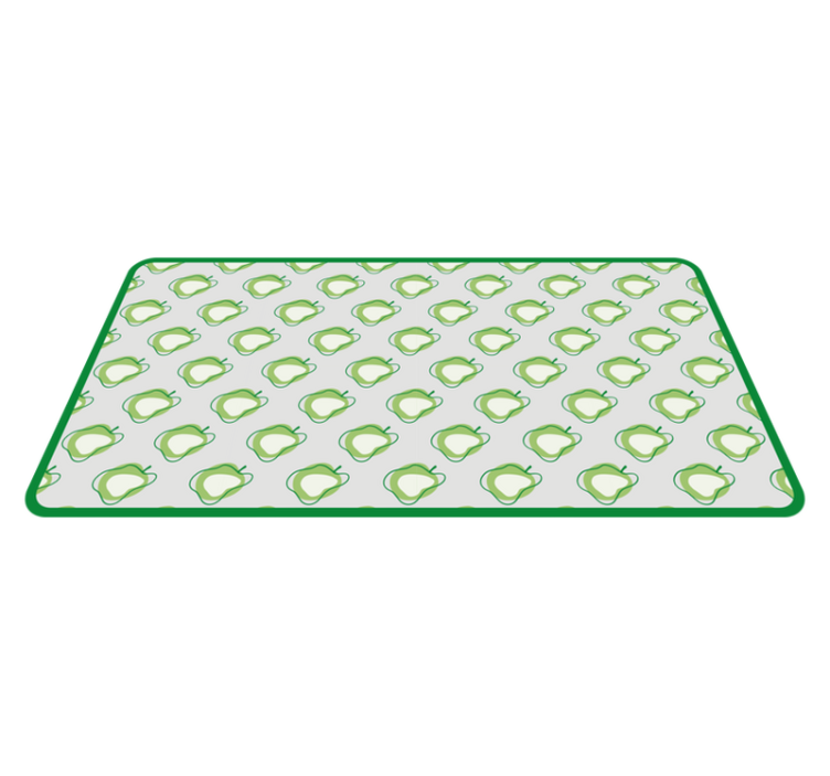 Green Pear Pattern kitchen vinyl carpet - TenStickers