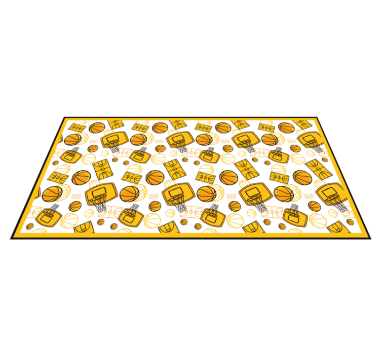 Basketball Fun teen vinyl carpet - TenStickers