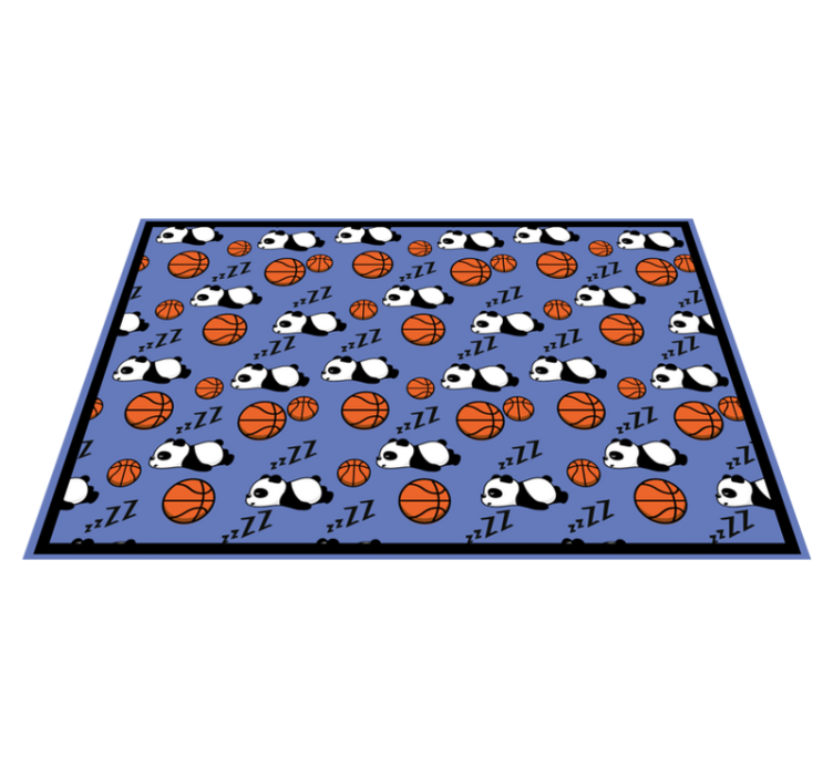 Sleeping Panda Sports kids vinyl carpet - TenStickers