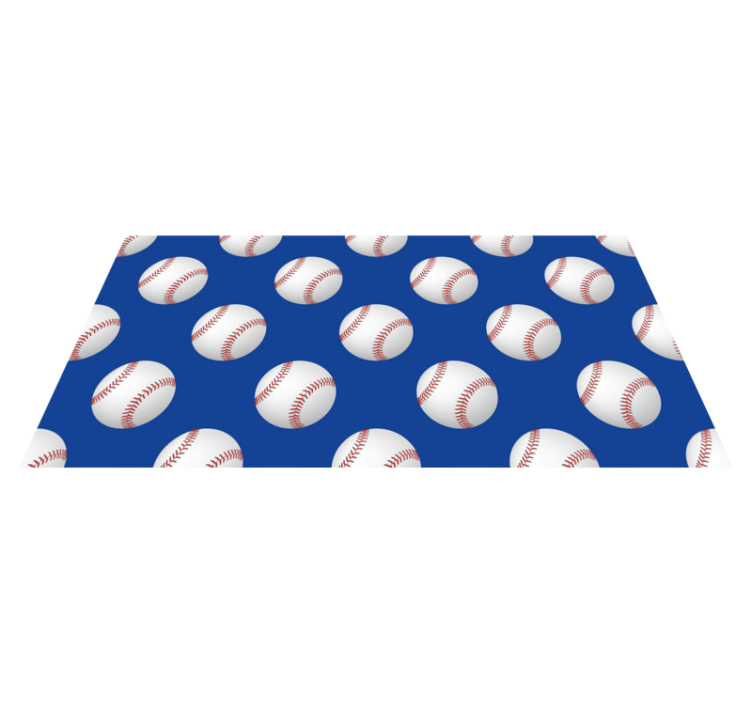 Baseball Motif game vinyl carpet - TenStickers